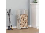 2025 Porta Legna Moderno Bianco 40X30X80 Cm Acciaio Laminato A Freddo - Porta Legna,Design 2878953 1Parte