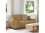 Divano A 2 Posti In Stile Elegante In Velluto Marrone 120 Cm - Divani Classici Hommie1906973 1Pacco