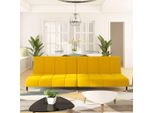 Stabli Mobili Divano Letto 2 Posti Velluto Giallo - Divani Classici CC4538580 1Pacco
