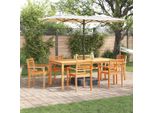 Pratico Set Di Mobili Da Giardino Set Di Mobili Da Balcone Set Da Pranzo Da Giardino 9 Pezzi Marrone Acacia Legno Massiccio - Set Di Mobili Da Giardino ,Mobili Di Design 2964763 5Parcel
