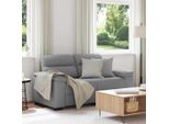 Divano A 2 Posti In Tessuto Stabli Grigio Chiaro 120 Cm - Divani Classici CC7958752 1Pacco