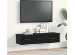Maison Exclusive - Armadio A Muro Effetto Rovere Nero 88X26X18,5 Cm Materiale Ligneo