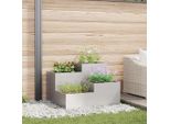 Maison Exclusive - Vaso Da Giardino Argento 100 X 100 X 60 Cm Acciaio Inossidabile