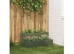 Best MöBel Vaso Da Giardino Verde Oliva 100 X 60 X 45 Cm Acciaio - Aiuole Cloris New6108159 1Pacco