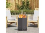 2025 Moderno Focolare Nero 38 X 38 X 51 Cm Acciaio Laminato A Freddo - Cestini E Ciotole Per Il Fuoco,Design 4999200 1Pacco