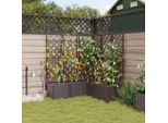 Fioriera Da Giardino Stabli Marrone 120 X 120 X 142 Cm In Acciaio - Aiuole CC5002480 1Pacco