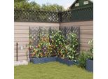 Fioriera Da Giardino Semplice Grigia 120 X 120 X 126 Cm In Acciaio - Aiuole DE7539983 1Pacco