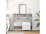 Best MöBel Tavolino Da Toilette Con Contenitore Grigio 100 X 41 X 140 Cm Su Base Di Legno - Tavolini Da Toilette CL2166706 1Pacco