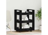 2025 Carrello Da Cucina Cloris Rovere Nero 60 X 45 X 80 Cm Materiale A Base Di Legno - Carrello Portavivande Vendita5875731 1Pacco