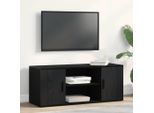Maison Exclusive - Mobile Tv Effetto Rovere Nero 100 X 35 X 40 Cm Materiale Ligneo
