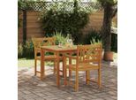 Bei Cloris Set Di Mobili Da Giardino Set Di Mobili Da Balcone Set Da Pranzo Da Giardino 3 Pezzi Marrone In Legno Massiccio Di Acacia - Set Di Mobili Da Giardino Nuovo1195902 2Parcel
