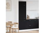 Stabli MöBel Armadio Frigorifero Con Ripiano Rovere Nero 60 X 57 X 207 Cm - Armadi Da Cucina CC4825105 2Parti