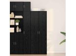 Vetrina Design Look Rovere Nero 70 X 42,5 X 185 Cm Materiale Legno - Cassettiere 2025 Nuovo3380261 2Pacchi