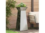 Maison Exclusive - Fioriere A Colonna 2 Pezzi Argento 40 X 40 X 100 Cm