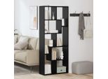 Maison Exclusive - Libreria Effetto Rovere Nero 67 X 25 X 162 Cm Materiale Ligneo