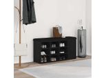 Pratico Banco Per Scarpe Con Cassetti Nero 100 X 30 X 48 Cm Pannelli A Base Di Legno - Panche ,Mobili Di Design 8934574 1Pacco