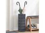 Pratico Porta Ombrellone Antracite 15,5 X 15,5 X 49 Cm In Metallo - Porta Ombrellone ,Mobili Di Design 7793236 1Pacco