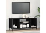 Mobile Tv In Stile Elegante In Rovere Nero 102 X 35 X 45 Cm Materiale A Base Di Legno - Mobili Tv Hommie9443310 1Pacco