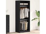 Armadio Design In Rovere Nero 80 X 50 X 200 Cm In Legno - Armadi 2025 New6069694 2Parti