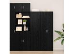 2025 Vetrinetta Cloris A Sponde Alte Look Rovere Nero 45 X 42,5 X 185 Cm Materiale A Base Di Legno - Cassettiere Vendita5343462 2Pacchi