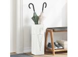 Portaombrelli Semplice Bianco 15,5 X 15,5 X 49 Cm In Metallo - Portaombrelli DE1384882 1Pacco