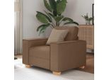 Poltrona Simple Sofa Brown 60 Cm Tessuto - Classic Sofas DE9763415 1Parcel