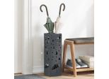 Porta Ombrellone Liscio Antracite 15,5 X 15,5 X 49 Cm Metallo - Supporto Per Ombrellone DE6566696 1Pacco