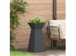 Bei Cloris Fioriera A Colonna 2 Pezzi Nero 35 X 35 X 73 Cm Acciaio - Letti Nuovo4676743 1Pacco