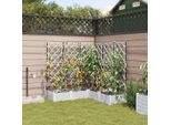 Fioriera Da Giardino Design New White 120 X 120 X 126 Cm Acciaio - Mobili Da Letto2025 CHY4955625 1Pacco