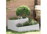 Vaso Da Giardino Semplice Argento 80 X 80 X 50 Cm Acciaio Zincato - Aiuole DE5050205 1Pacco