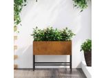 2025 Cloris Fioriera Da Giardino A Letto Rialzato Rusty 60 X 26 X 45 Cm - Letti Vendita7592931 1Pacco
