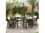 Set Di Mobili Da Giardino Set Di Mobili Da Balcone Set Da Pranzo Da Giardino 5 Pezzi Poly-Rattan Marrone - Set Di Mobili Da Giardino Mobili2025 CHY2978983 2Parcel