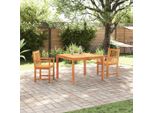 Bei Cloris Set Di Mobili Da Giardino Set Di Mobili Da Balcone Set Da Pranzo Da Giardino 3 Pezzi Marrone In Legno Massiccio Di Acacia - Set Di Mobili Da Giardino Nuovo5240497 2Parcel