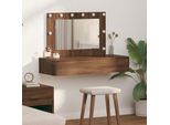 Best MöBel Tavolino Da Toilette Con Contenitore Marrone 100 X 40 X 70 Cm Materiale A Base Di Legno - Tavolini Da Toilette Cloris New4847218 1Pacco