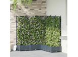 Fioriera Da Giardino In Stile Elegante Con Traliccio 5 Pezzi Grigio Chiaro 120 X 120 X 125,5 Cm - Letti Hommie4059798 1Pacco