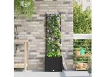 Best MöBel Fioriera Da Giardino Con Griglia Nera 40 X 40 X 143 Cm Pp - Letti Cloris New2268865 1Pacco