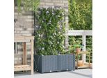 2025 Fioriera Da Giardino Cloris Grigio Chiaro 80 X 40 X 142 Cm Acciaio - Aiuole Vendita5800862 1Pacco