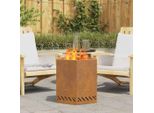 Best MöBel Fire Pit Brown 48 X 48 X 51 Cm Acciaio Resistente Alle Intemperie - Cestini E Ciotole Per Il Fuoco CL6596614 1Pacco