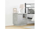 Comodino In Stile Elegante Con Cemento Grigio 50 X 34,5 X 50 Cm Materiale A Base Di Legno - Comodini E Armadi Hommie8562466 1Pacco