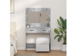 Best MöBel Tavolino Da Toilette Grigio Sonoma 78,5 X 41 X 135 Cm Materiale A Base Di Legno - Tavolini Da Toilette Cloris New5444324 1Pacco