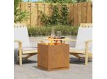 Best MöBel Fire Pit Brown 48 X 48 X 50 Cm Acciaio Resistente Agli Agenti Atmosferici - Cestini E Ciotole Per Il Fuoco Cloris New5621951 1Parcel
