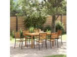 Set Di Mobili Da Giardino Set Di Mobili Da Balcone Set Da Pranzo Da Giardino 7 Pezzi Nero Poly Rattan - Set Di Mobili Da Giardino Mobili2025 CHY4750445 4Parcel