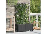2025 Fioriera Da Giardino Cloris Nero 80 X 40 X 142 Cm Acciaio - Aiuole Vendita3168172 1Pacco