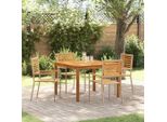 Pratico Set Di Mobili Da Giardino Set Di Mobili Da Balcone Set Da Pranzo Da Giardino 5 Pezzi Beige Poly Rattan - Set Di Mobili Da Giardino ,Mobili Di Design 3340013 3Parcel