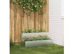 Pratica Fioriera Da Giardino Argento 100 X 60 X 45 Cm Acciaio Zincato - Aiuole ,Mobili Di Design 2307738 1Pacco