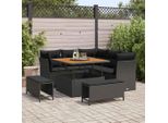 Design Nuovo Set Di Mobili Da Giardino Set Di Mobili Da Balcone Set Di Divani Da Giardino 8 Pezzi Nero Poly-Rattan - Set Di Mobili Da Giardino Mobili2025 CHY3672886 5Parcel