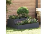 2025 Cloris Vaso Da Giardino Antracite 100 X 100 X 50 Cm Acciaio - Aiuole Vendita3565118 1Pacco