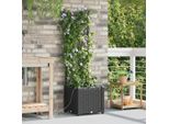 Fioriera Da Giardino Design Nero 40 X 40 X 142 Cm Acciaio - Letti 2025 Nuovo7371621 1Pacco