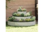 Vaso Per Fiori Da Giardino Stabli Argento 120 X 120 X 20 Cm Acciaio Zincato - Letti CC3919931 1Pacco