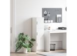 Best MöBel Vetrinetta Credenza Bianco 31,5 X 32 X 124 Cm Materiale A Base Di Legno - Cassettiere CL3525401 1Pacco